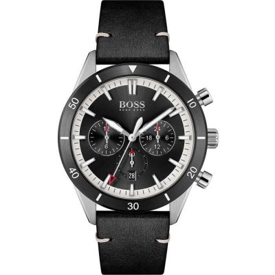 HUGO BOSS Montre Homme  1513864 - Bracelet Cuir Noir