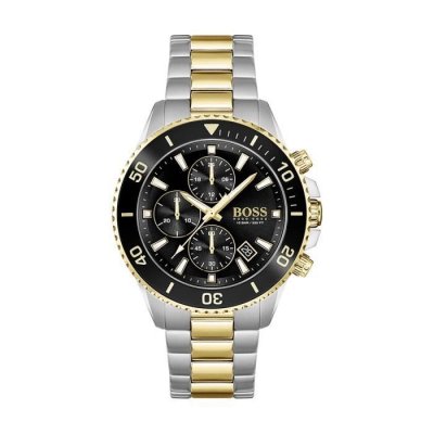 BOSS Montre Homme HUGO  BLACK ATHLEISURE en Acier Bicolore 232797