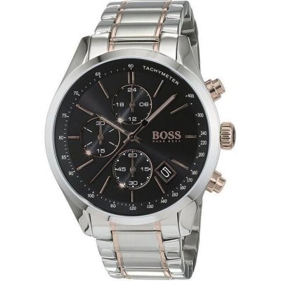 HUGO BOSS Montre Homme  Grand Prix 1513473 Bracelet bicolore
