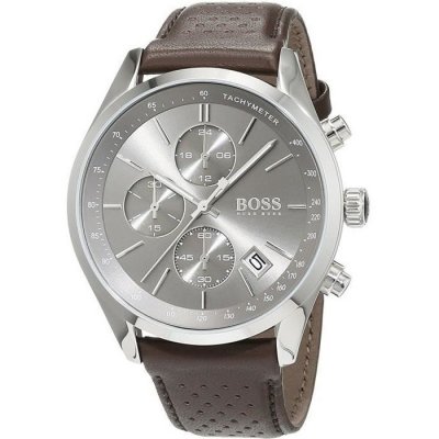 HUGO BOSS Montre Homme  Grand Prix 1513476 Bracelet cuir marron