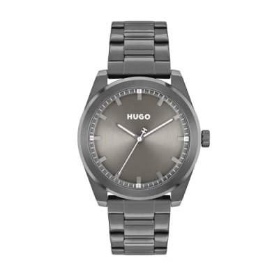 HUGO Montre Homme  #Bright - 1530355 Bracelet Acier Gris