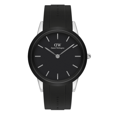 DANIEL WELLINGTON Montre Homme Iconic Noir DW00100436 Gris 