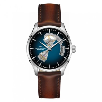 HAMILTON Montre Homme Jazzmaster Bleu H32675540 Gris 