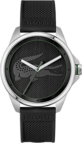 LACOSTE Montre Homme  Montres LE CROC 2011156 - Bracelet Silicone Noir