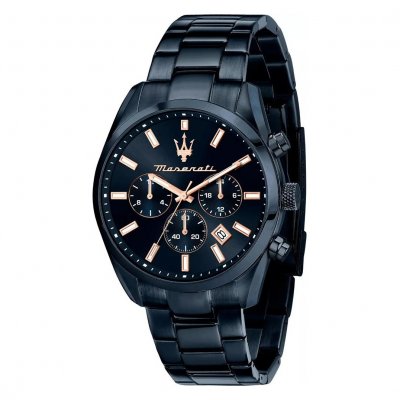 MASERATI Montre Homme  Blue Edition - Attrazione - R8873626003 Bracelet Acier Bleu