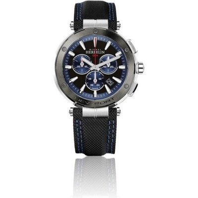 MICHEL HERBELIN Montre Homme Newport Bleu, Noir 37688AG65 Gris 