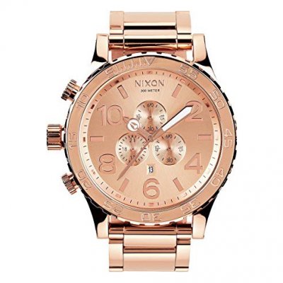 NIXON Montre Homme  The 51-30 Chrono A083-897 en acier or rose