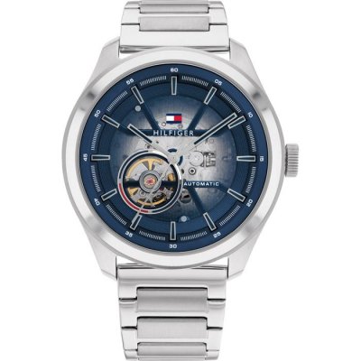 TOMMY HILFIGER Montre Homme Oliver Bleu 1791939 Gris 