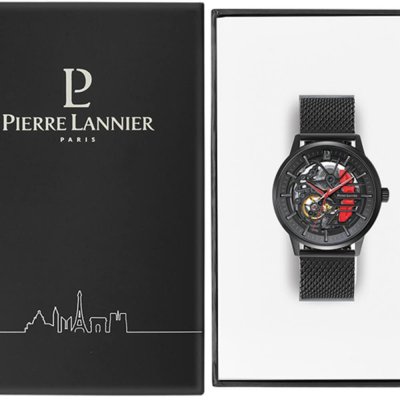 PIERRE LANNIER Montre Homme Paddock Noir 338A439 Noir 