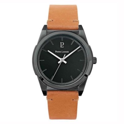 PIERRE LANNIER Montre Homme  CANDIDE 214K434 - Bracelet Cuir Beige