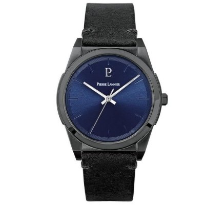 PIERRE LANNIER Montre Homme  CANDIDE 214K463 - Bracelet Cuir Noir