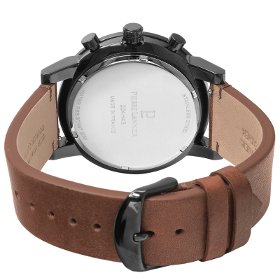 PIERRE LANNIER Montre Homme  CRITERIUM 224H434 - Bracelet Cuir Marron
