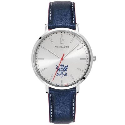 PIERRE LANNIER Montre Homme  &Eacute;lys&eacute;e - 454D126 Bracelet Cuir Bleu