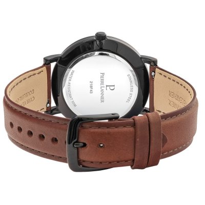PIERRE LANNIER Montre Homme  Essential - 218F434 Bracelet Cuir Marron