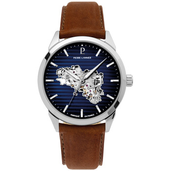 PIERRE LANNIER Montre Homme  Monarck - 316F134 Bracelet Cuir Bleu