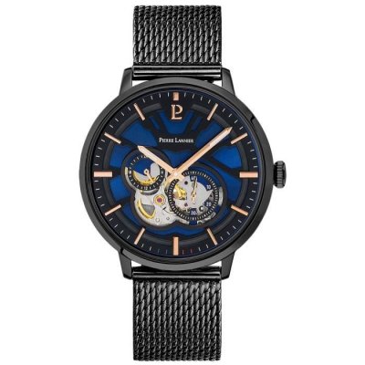 PIERRE LANNIER Montre Homme  TRIO 335B469 - Bracelet Acier Noir