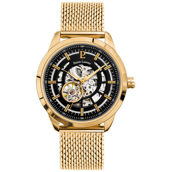 PIERRE LANNIER Montre Homme  WOOFER 326C032 - Bracelet Acier Dor&eacute;