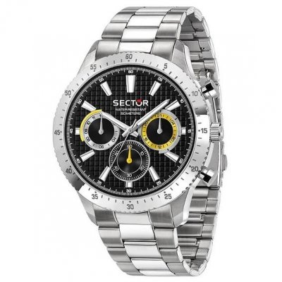 SECTOR Montre Homme  Montres 270 R3253578021 - Bracelet Acier Argent