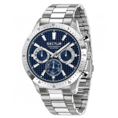 SECTOR Montre Homme  Montres 270 R3253578022 - Bracelet Acier Argent