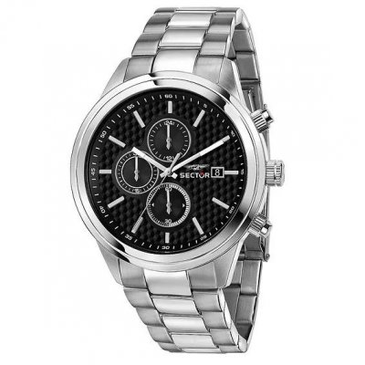 SECTOR Montre Homme  Montres 670 R3273740002 - Bracelet Acier Argent