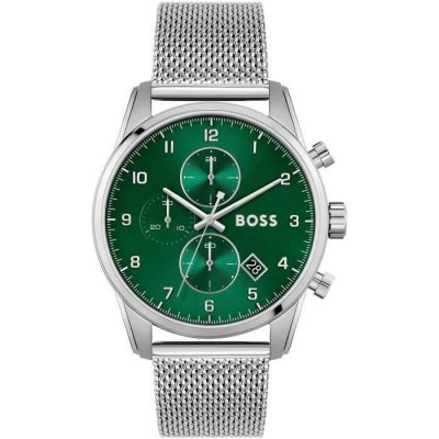 BOSS Montre Homme Skymaster Vert 1513938 Gris 