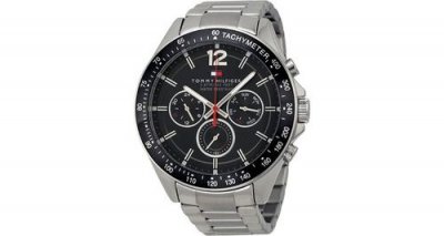 TOMMY HILFIGER Montre homme sophisticated 1791104 bracelet couleur argent&eacute;e en acier