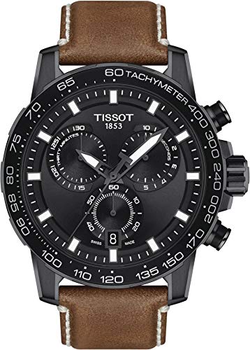 TISSOT Montre Homme Supersport Noir T1256173605101 Marron 