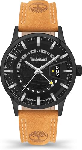 TIMBERLAND WATCHES Montre Homme Timberland - TDWGB2201504 Bracelet Cuir Beige
