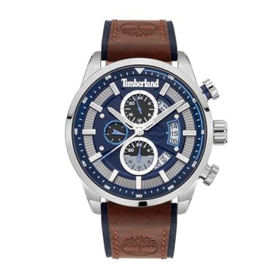 TIMBERLAND Montre Homme  - TDWGF2102602 Bracelet Cuir Marron