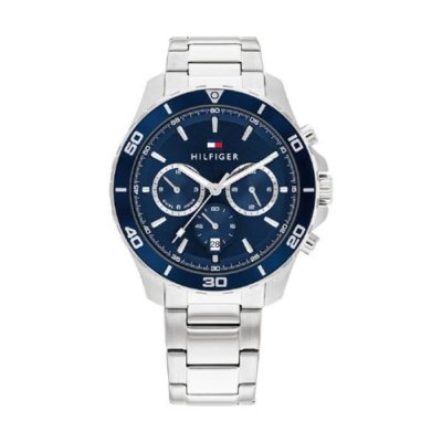TOMMY HILFIGER Montre Homme  Jordan 1792094 - Bracelet Acier Argent