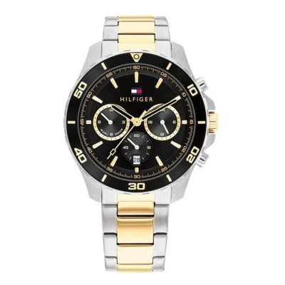 TOMMY HILFIGER Montre Homme  Jordan 1792095 - Bracelet Acier Dor&eacute;
