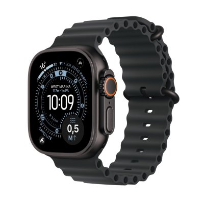 Montre intelligente apple mf0j4qla noir light blue 49 mm