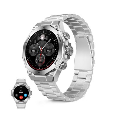 KSIX Montre Intelligente  Argent&eacute; 1,43