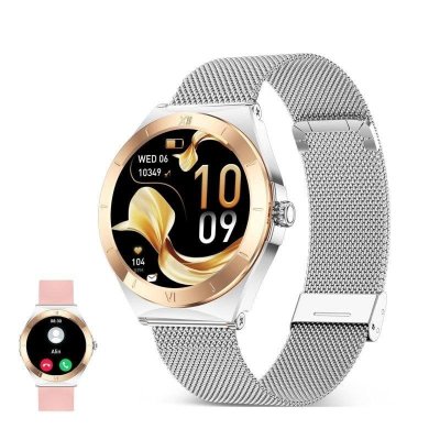 KSIX Montre intelligente  lya argent&eacute; 1,19