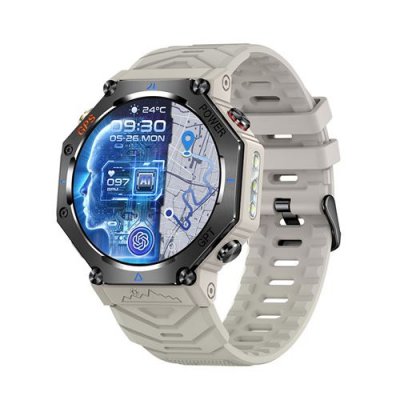  Montre intelligente - NEOZHOU - 1,39"" GPT - Appels - 90j Autonomie - Zinc/Plastique