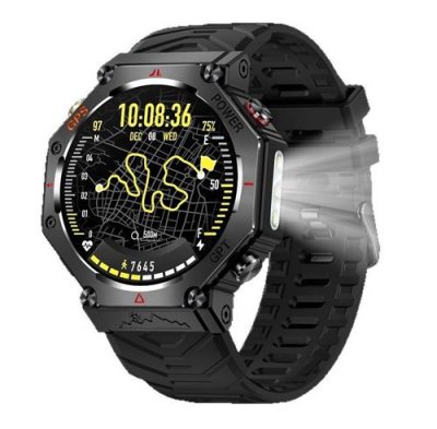  Montre intelligente - NEOZHOU - KC91 - GPS - Assistant vocal IA - Bluetooth - Noir