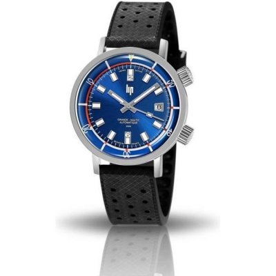 LIP Montre  GRANDE NAUTIC SKI 41 mm cadran bleu - 671521 Noir 