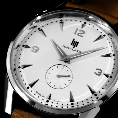 LIP Montre  ""HIMALAYA 40 pouces Argent&eacute; - 671548 40 mm 