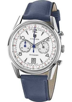 LIP Montre  ""HIMALAYA 40 pouces Blanc argent&eacute; - 671593 40 mm 
