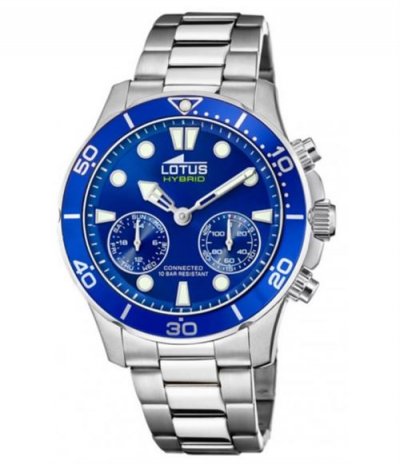LOTUS Montre  Hybrid Connected Acier Cadran et lunette bleu 18800/1