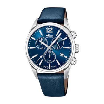LOTUS Montre  L18691-1 - CHRONO Dateur,Chronographe Cuir Bleu Homme