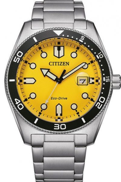 CITIZEN Montre Marine Jaune AW1760-81Z Gris 