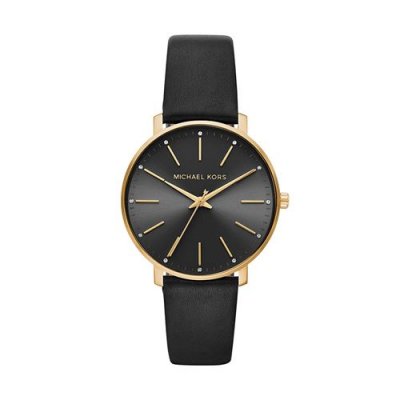 MICHAEL KORS Montre  en Cuir Noir - MK2747 