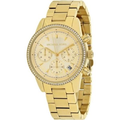 MICHAEL KORS Montre  Ritz MK6356 Bracelet en m&eacute;tal dor&eacute;