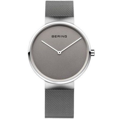 BERING Montre Mixte Bracelet Milanais Gris Cadran Rond  14539_077