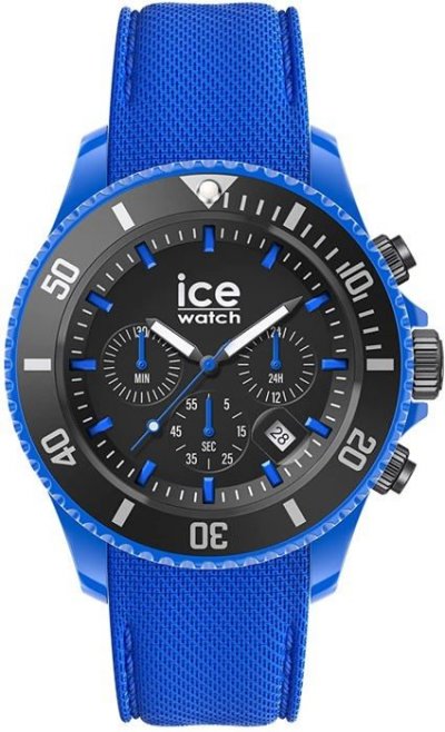 ICE WATCH Montre Mixte  ICE chrono Bleu n&eacute;on Large CH 019840 
