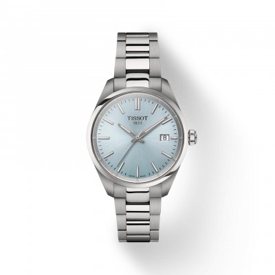 TISSOT Montre Mixte PR100 Bleu clair T1502101135100