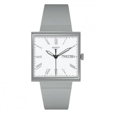 SWATCH Montre Mixte What if Blanc SO34M700