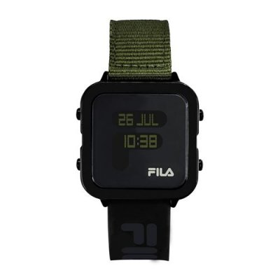  Montre multifonctions FILASTYLE 6088 FILA M&eacute;tal Vert kaki