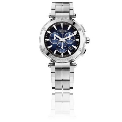 MICHEL HERBELIN Montre Newport Bleu fonc&eacute; 37688B35 Gris 